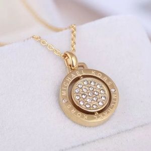 Michael Kors Jewelry - Michael Kors Gold Double Circle Crystal Necklace Michael Kors Jewelry - Michael Kors Gold Double Circle Crystal Necklace